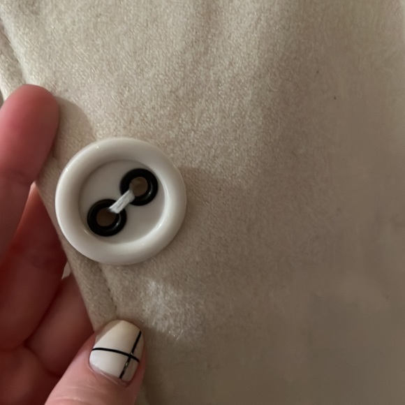 White Peacoat, size medium - Picture 6 of 8